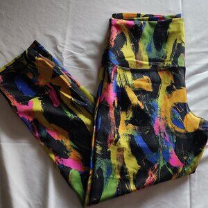 Lululemon Athletica Undertone Black Multi Wunder Train HR, Size 10
